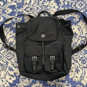 Tory Burch Black Backpack in Excellent Used Condition